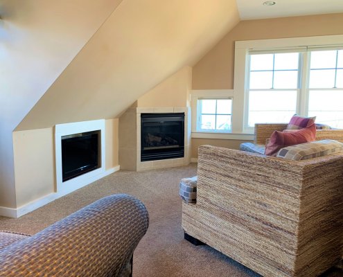 Room 1 Sitting Area with Fireplace